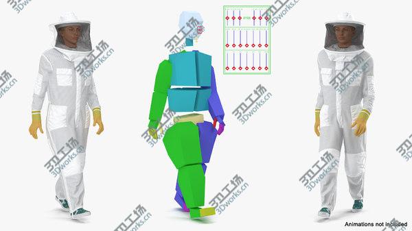 images/goods_img/20210312/Woman Beekeeper in Suit Rigged 3D/4.jpg